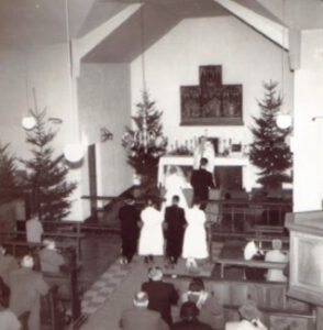 Altarraum Altar Gottesdienst Retabel Weihnachten
