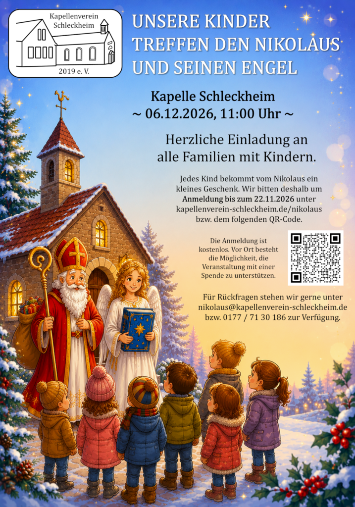 Nikolaus Engel Kinder Besuch Schleckheimer Kapelle