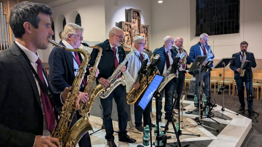 NOK Nacht der offenen Kirchen Aachen Saxophonensemble BigBand Nütheim Schleckheim Saxophon Popballaden