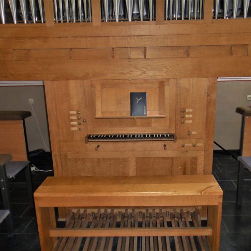 Orgel Chorraum Spieltisch Manual Pedal Register Kapelle Schleckheim